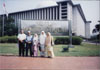 YB Hassan Mohamed (Besut) & YB Wan Nik bersama isteri di depan Masjid Istiqlal, masjid negeri terbesar di Jakarta.